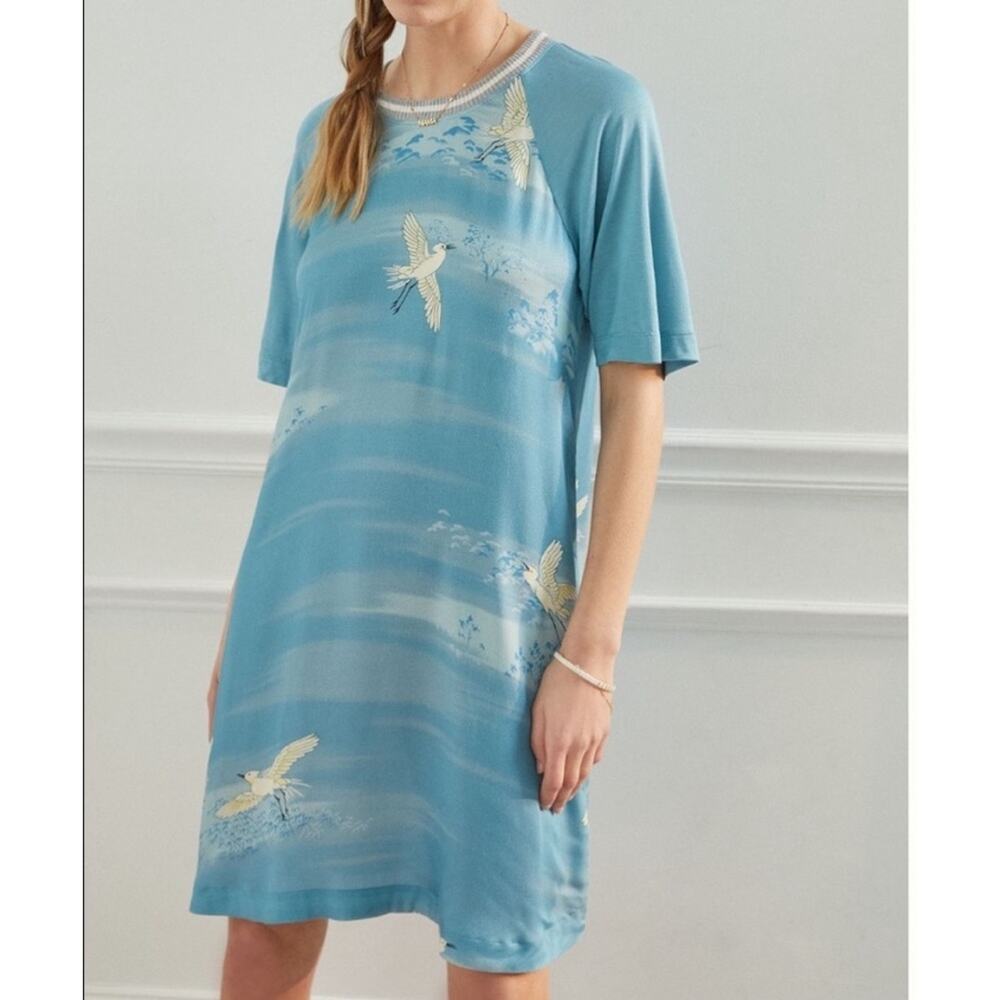 Y2K ANTHROPOLOGIE Tiny Caspian Sparrow Tunic Boho Artsy Mini Shirt Dress XS